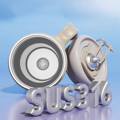 Cooker King 1.25L Insulated Thermos Bottle with Straw