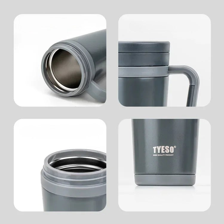 Tyeso Insulated Stainless Steel Office Mug with Tea Separator