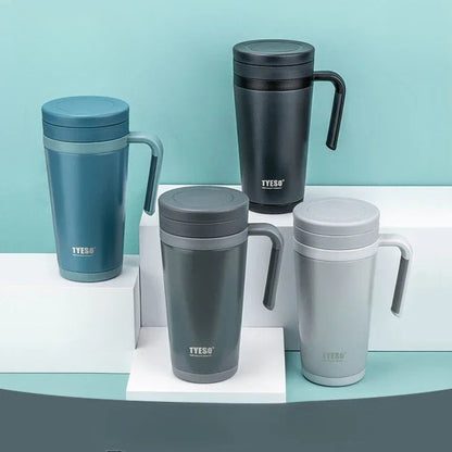 Tyeso Insulated Stainless Steel Office Mug with Tea Separator