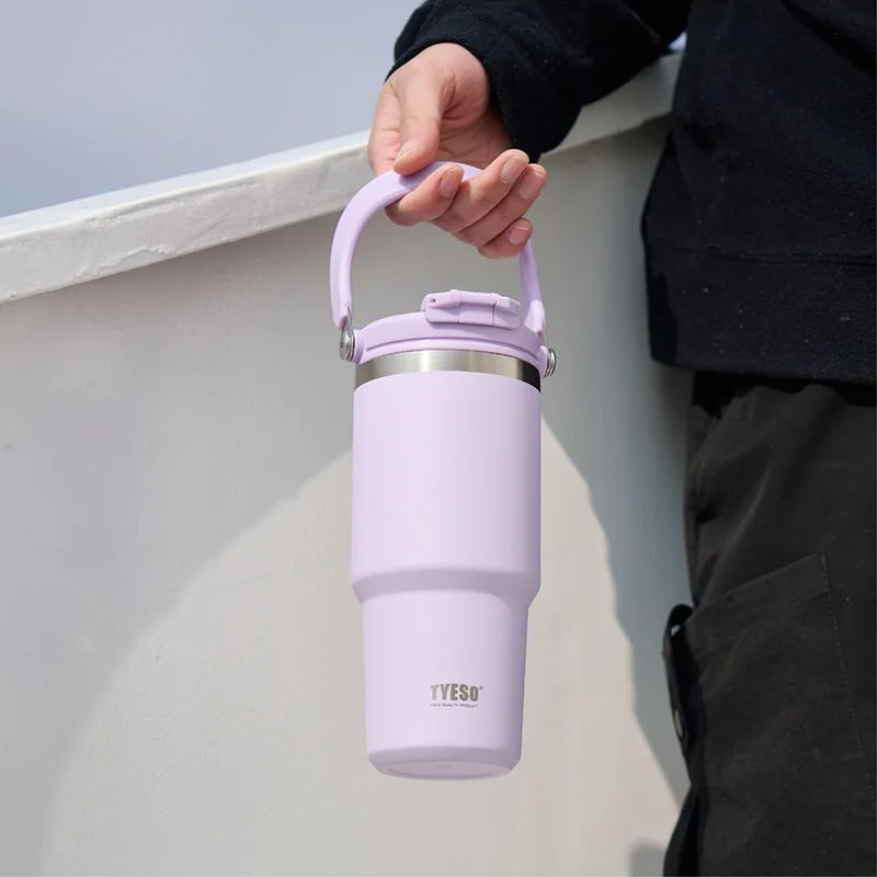 Tyeso Water Bottle Stainless Steel Dual - Drink Vacuum Flask