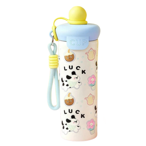 Cartoon Stainless Steel Thermos Bottle with Lifting Rope