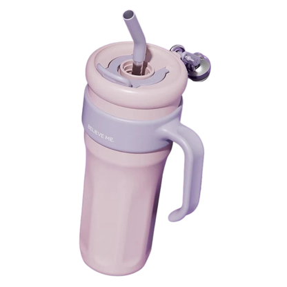 Cooker King 1.25L Insulated Thermos Bottle with Straw