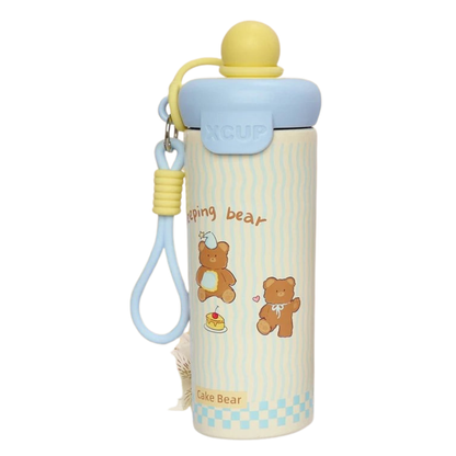 Cartoon Stainless Steel Thermos Bottle with Lifting Rope
