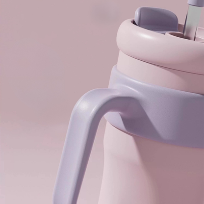 Cooker King 1.25L Insulated Thermos Bottle with Straw