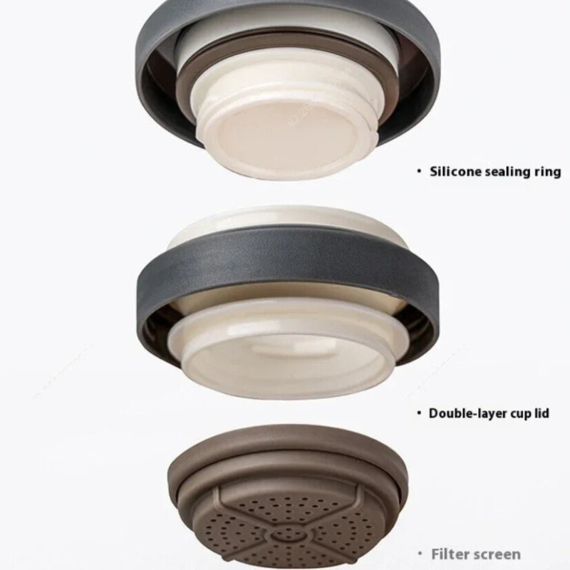 Tyeso Insulated Stainless Steel Office Mug with Tea Separator