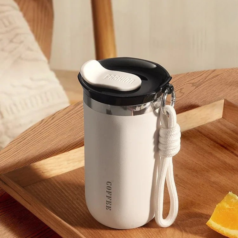 Stainless Steel Thermal Mug - Portable Insulated Coffee Cup