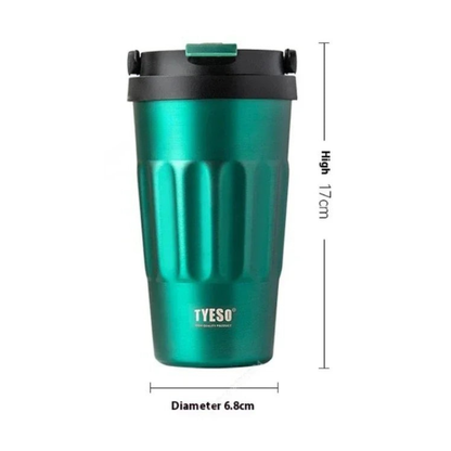 Tyeso Vintage Coffee Cup - Insulated Stainless Steel Thermos