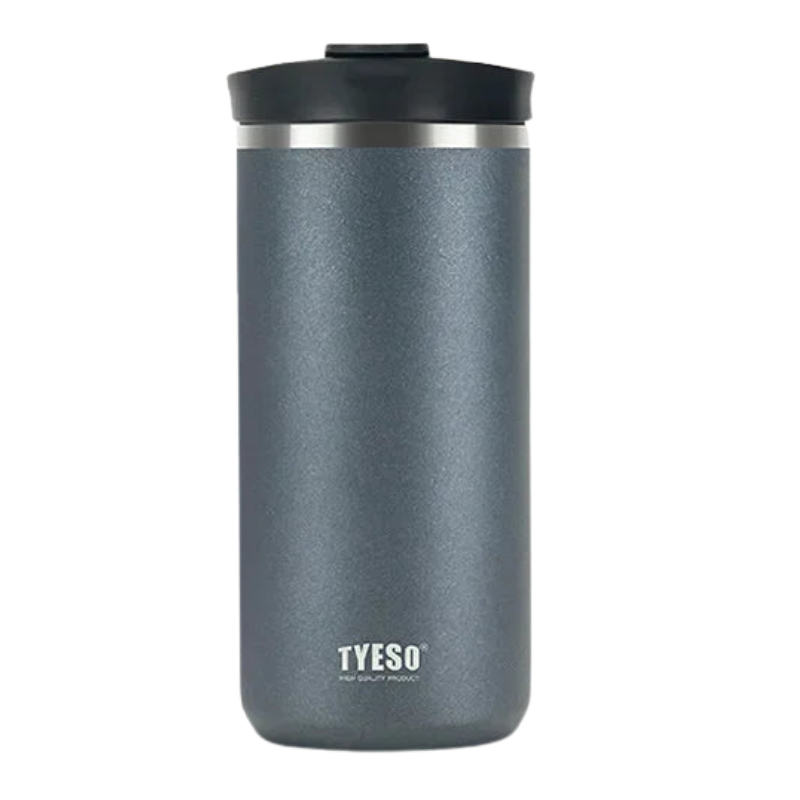 Tyeso Insulated Travel Mug – Portable French Press & Tea Infuser