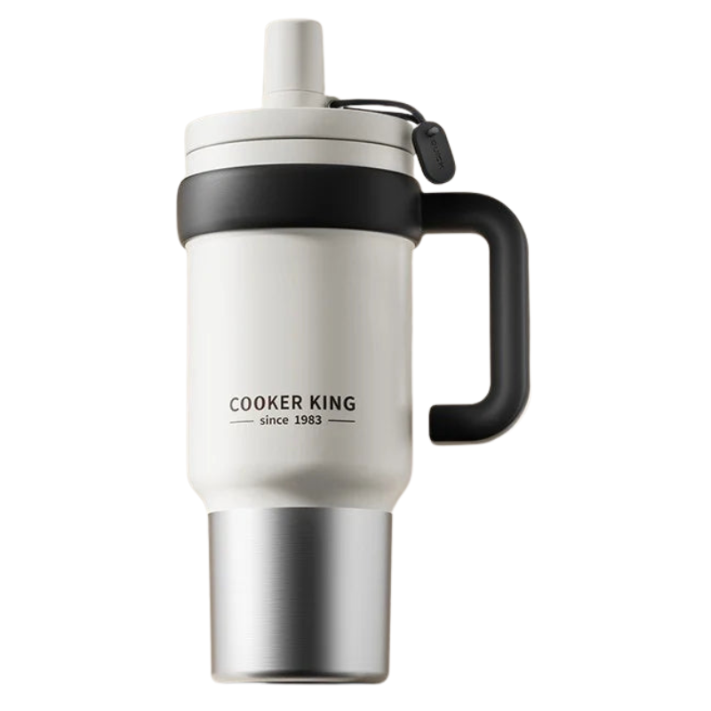Cooker King 950ml Insulated Thermal Mug with Tea Strainer
