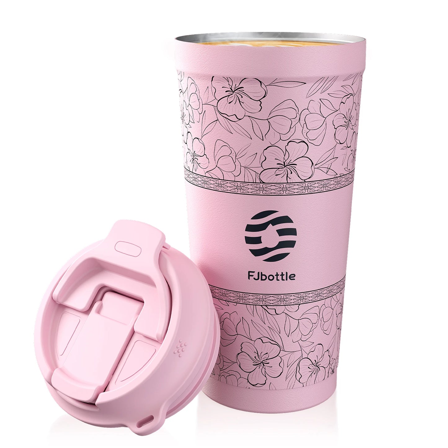 Fjbottle 500ml Flower Coffee Cup