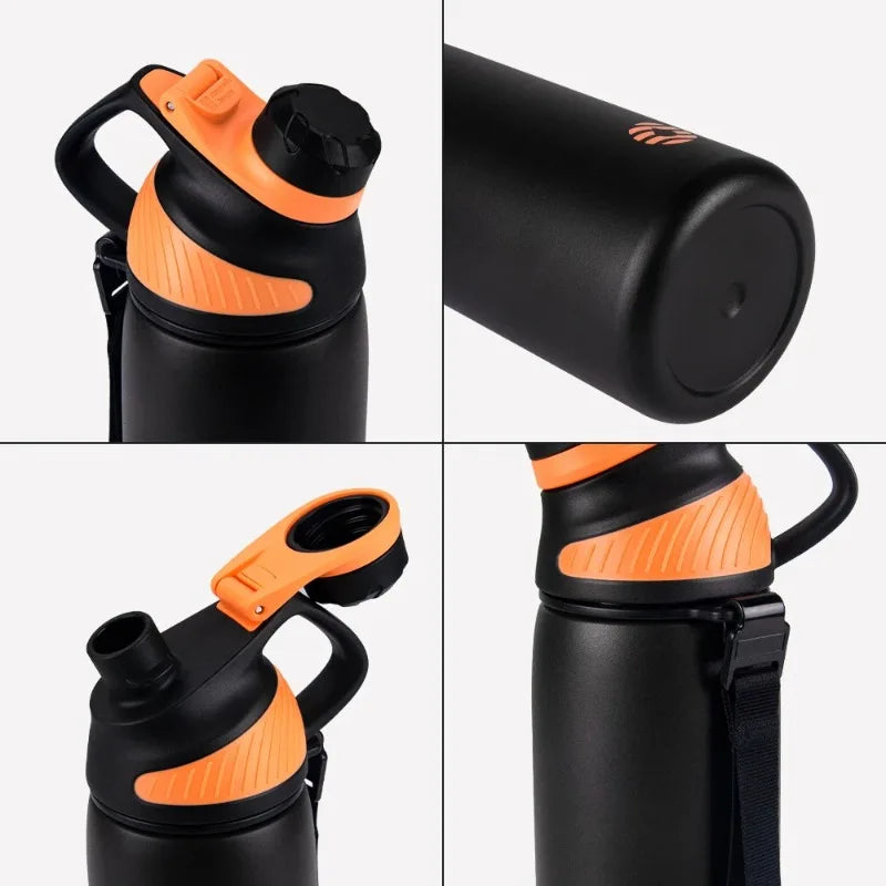 Fjbottle 1000ml Sports Water Bottle with Magnetic Lid