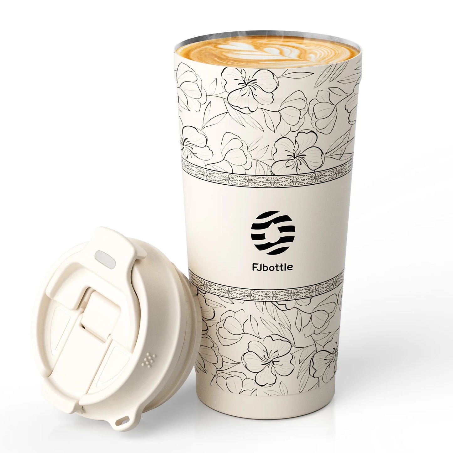 Fjbottle 500ml Flower Coffee Cup