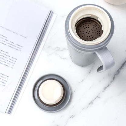 Tyeso Insulated Stainless Steel Office Mug with Tea Separator