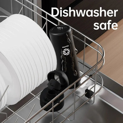 Smart Thermos Bottle with Magnetic Phone Holder – 950ML