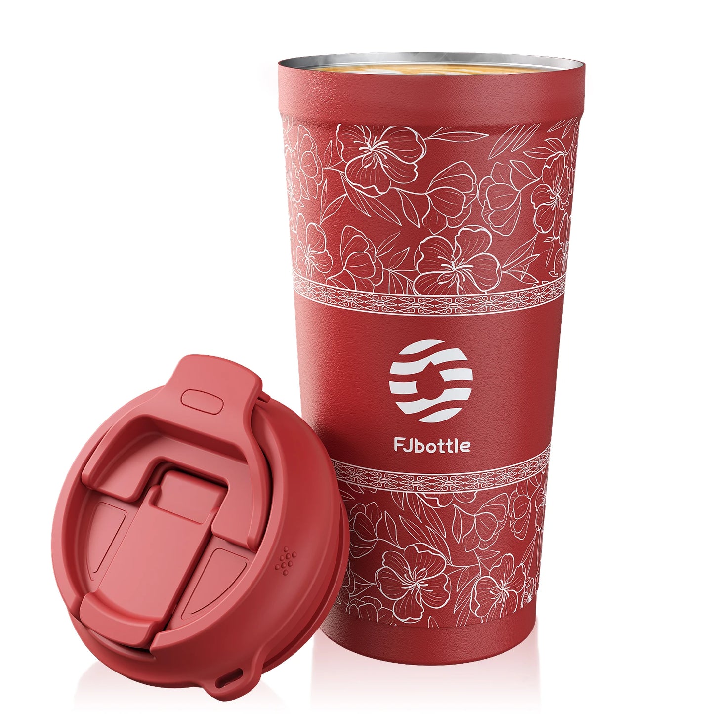 Fjbottle 500ml Flower Coffee Cup