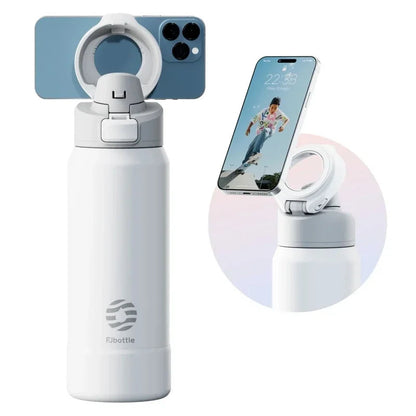 Smart Thermos Bottle with Magnetic Phone Holder – 950ML