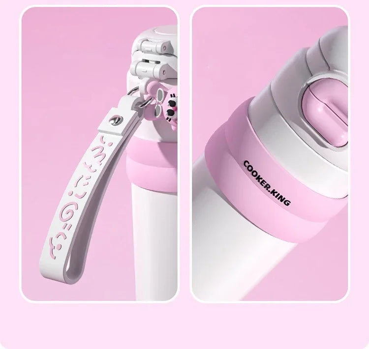 Cooker King 510ML Kids Water Bottles with Straw