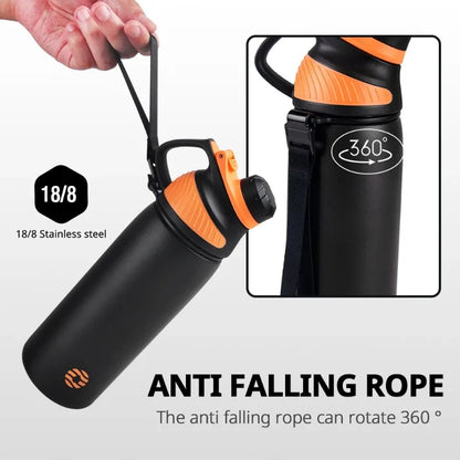 Fjbottle 1000ml Sports Water Bottle with Magnetic Lid