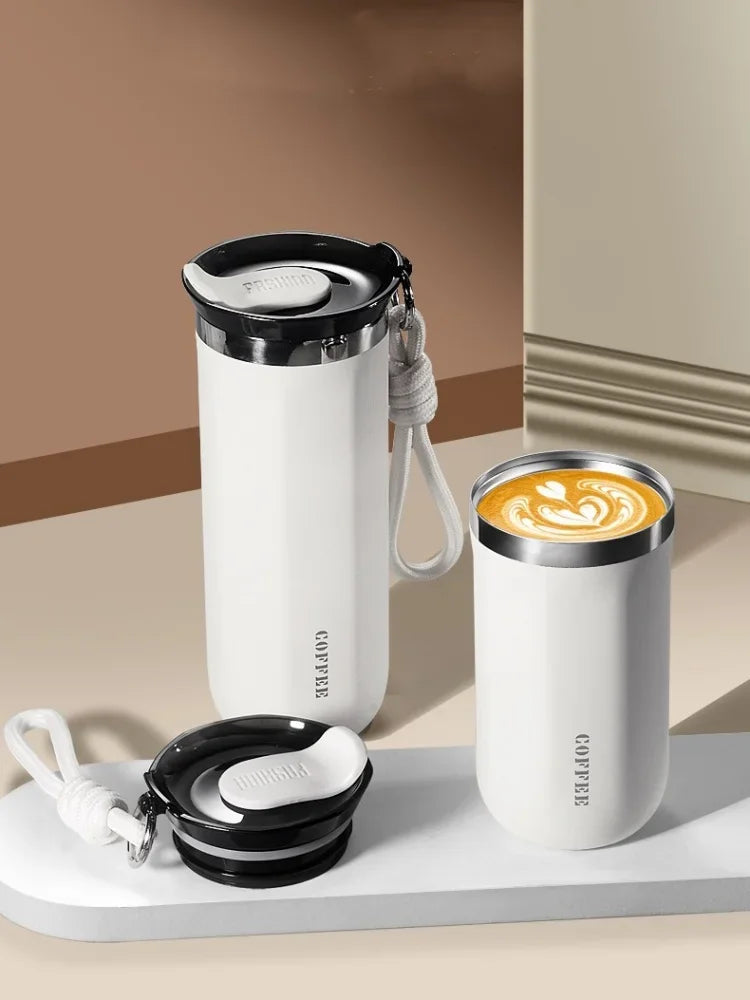 Stainless Steel Thermal Mug - Portable Insulated Coffee Cup