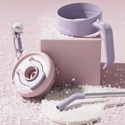 Cooker King 1.25L Insulated Thermos Bottle with Straw