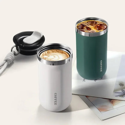 Stainless Steel Thermal Mug - Portable Insulated Coffee Cup