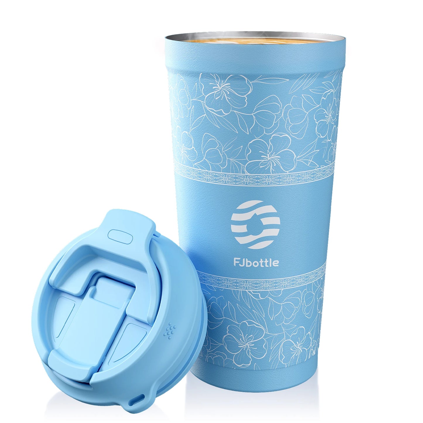 Fjbottle 500ml Flower Coffee Cup