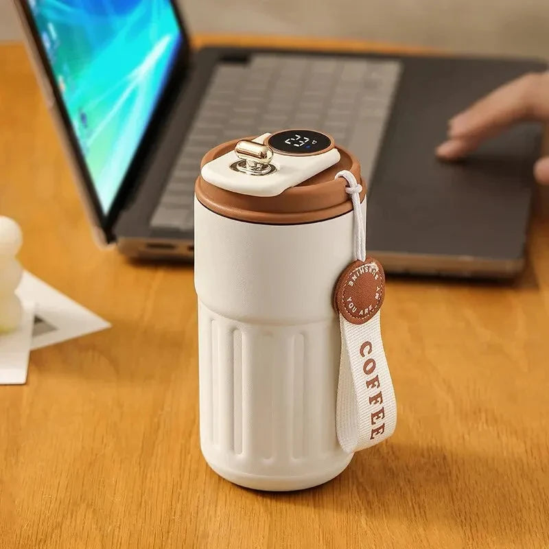 Stainless Steel Insulated Cup Display Temperature Coffee Cup