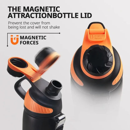 Fjbottle 1000ml Sports Water Bottle with Magnetic Lid