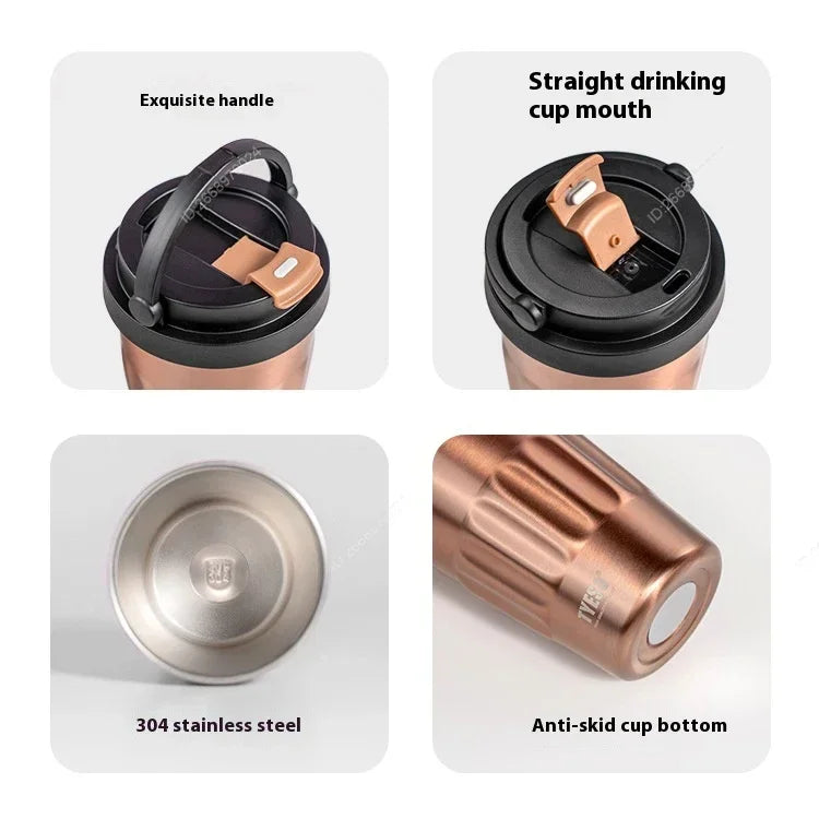 Tyeso Vintage Coffee Cup - Insulated Stainless Steel Thermos