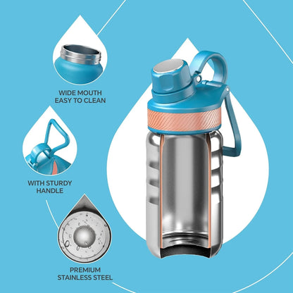 Ideus 350ml thermos Kids Water Bottle