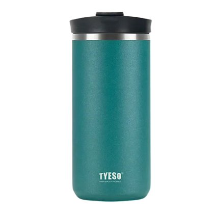 Tyeso Insulated Travel Mug – Portable French Press & Tea Infuser