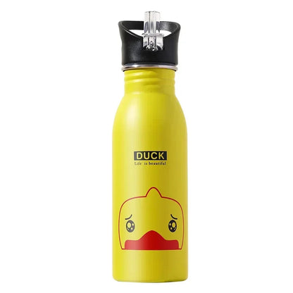 Kids Stainless Steel Water Bottle 500ml – Leak-Proof & Eco-Friendly