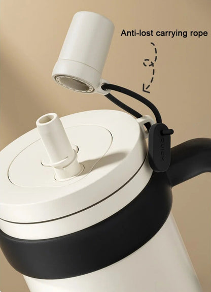 Cooker King 950ml Insulated Thermal Mug with Tea Strainer